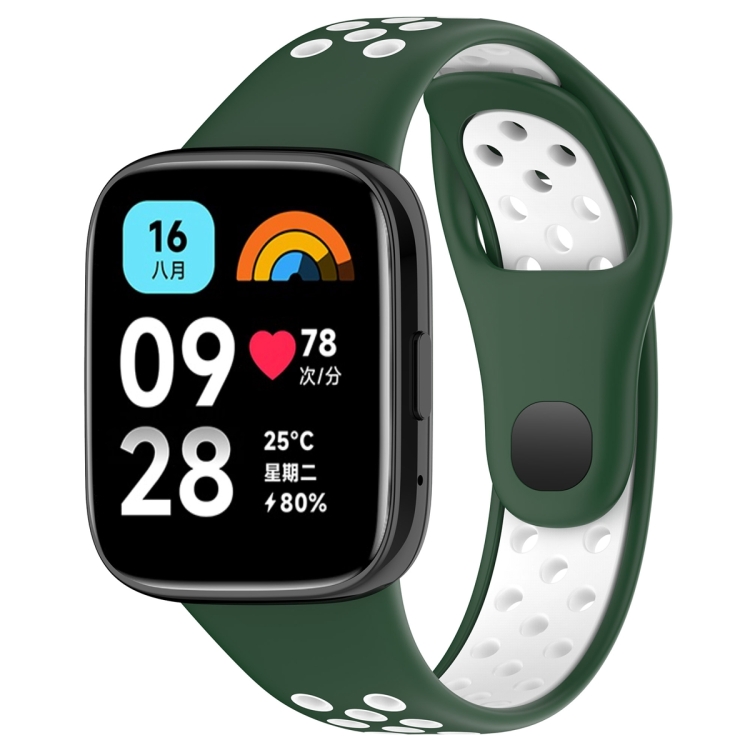 Remienok Sport Wristband zeleno-biely pre Xiaomi Redmi Watch 3 Active | Kryty na mobil Kryty na mobil | Remienok Sport Wristband zeleno-biely pre Xiaomi Redmi Watch 3 Active | Kryty na mobil
