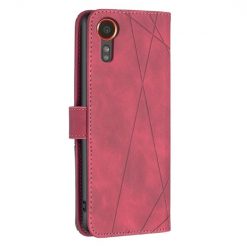 Knižkové puzdro Rhombus červené – Samsung Galaxy Xcover 7 | Kryty na mobil Kryty na mobil | Knižkové puzdro Rhombus červené – Samsung Galaxy Xcover 7 | Kryty na mobil