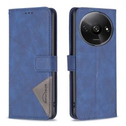 Knižkové puzdro Rhombus modré – Xiaomi Redmi A3 | Kryty na mobil Kryty na mobil | Knižkové puzdro Rhombus modré – Xiaomi Redmi A3 | Kryty na mobil