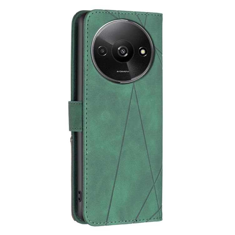 Knižkové puzdro Rhombus zelené – Xiaomi Redmi A3 | Kryty na mobil Kryty na mobil | Knižkové puzdro Rhombus zelené – Xiaomi Redmi A3 | Kryty na mobil
