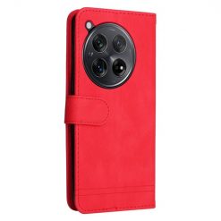 Kryty na mobil | Knižkové puzdro Skin Feel case červené – OnePlus 12R | Kryty na mobil