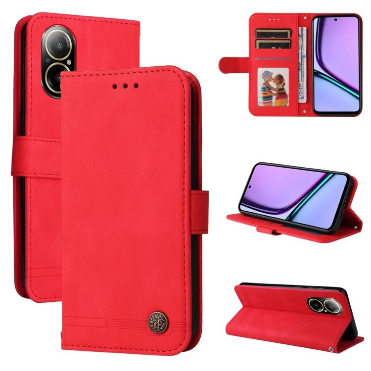 Knižkové puzdro Skin Feel case červené – Realme C67 4G | Kryty na mobil Kryty na mobil | Knižkové puzdro Skin Feel case červené – Realme C67 4G | Kryty na mobil