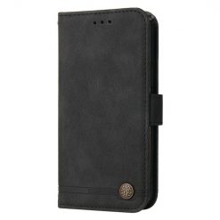 Kryty na mobil | Knižkové puzdro Skin Feel case čierne – Realme C67 4G | Kryty na mobil
