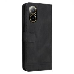 Kryty na mobil | Knižkové puzdro Skin Feel case čierne – Realme C67 4G | Kryty na mobil