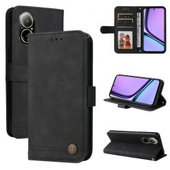 Kryty na mobil | Knižkové puzdro Skin Feel case čierne – Realme C67 4G | Kryty na mobil