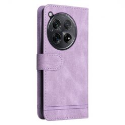 Kryty na mobil | Knižkové puzdro Skin Feel case fialové – OnePlus 12R | Kryty na mobil