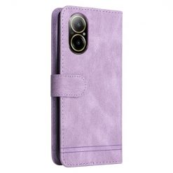 Kryty na mobil | Knižkové puzdro Skin Feel case fialové – Realme C67 4G | Kryty na mobil