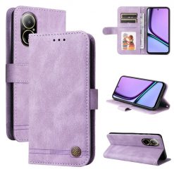 Kryty na mobil | Knižkové puzdro Skin Feel case fialové – Realme C67 4G | Kryty na mobil