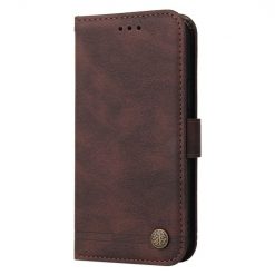 Kryty na mobil | Knižkové puzdro Skin Feel case hnedé – Realme C67 4G | Kryty na mobil