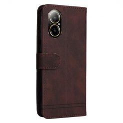Kryty na mobil | Knižkové puzdro Skin Feel case hnedé – Realme C67 4G | Kryty na mobil
