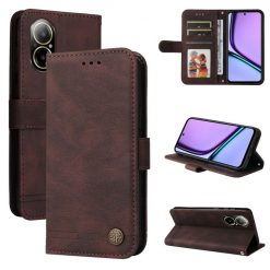 Kryty na mobil | Knižkové puzdro Skin Feel case hnedé – Realme C67 4G | Kryty na mobil