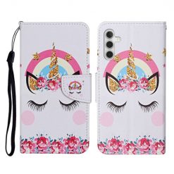 Knižkové puzdro Trendy Cross case Jednorožec – Samsung Galaxy A55 5G | Kryty na mobil Kryty na mobil | Knižkové puzdro Trendy Cross case Jednorožec – Samsung Galaxy A55 5G | Kryty na mobil