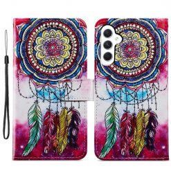 Kryty na mobil | Knižkové puzdro Trendy Cross case Lapač snov – Samsung Galaxy A55 5G | Kryty na mobil