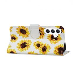 Kryty na mobil | Knižkové puzdro Trendy Cross case Slnečnica – Samsung Galaxy A55 5G | Kryty na mobil
