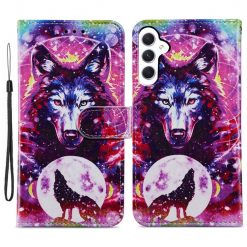 Knižkové puzdro Trendy Cross case Vlk a mesiac – Samsung Galaxy A55 5G | Kryty na mobil Kryty na mobil | Knižkové puzdro Trendy Cross case Vlk a mesiac – Samsung Galaxy A55 5G | Kryty na mobil
