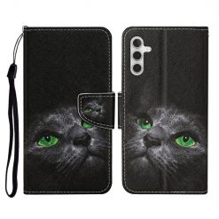 Knižkové puzdro Trendy Cross case Zelenooká mačka – Samsung Galaxy A55 5G | Kryty na mobil Kryty na mobil | Knižkové puzdro Trendy Cross case Zelenooká mačka – Samsung Galaxy A55 5G | Kryty na mobil