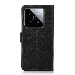 Kryty na mobil | Kožené puzdro Khazneh leather case čierne – Xiaomi 14 Ultra | Kryty na mobil