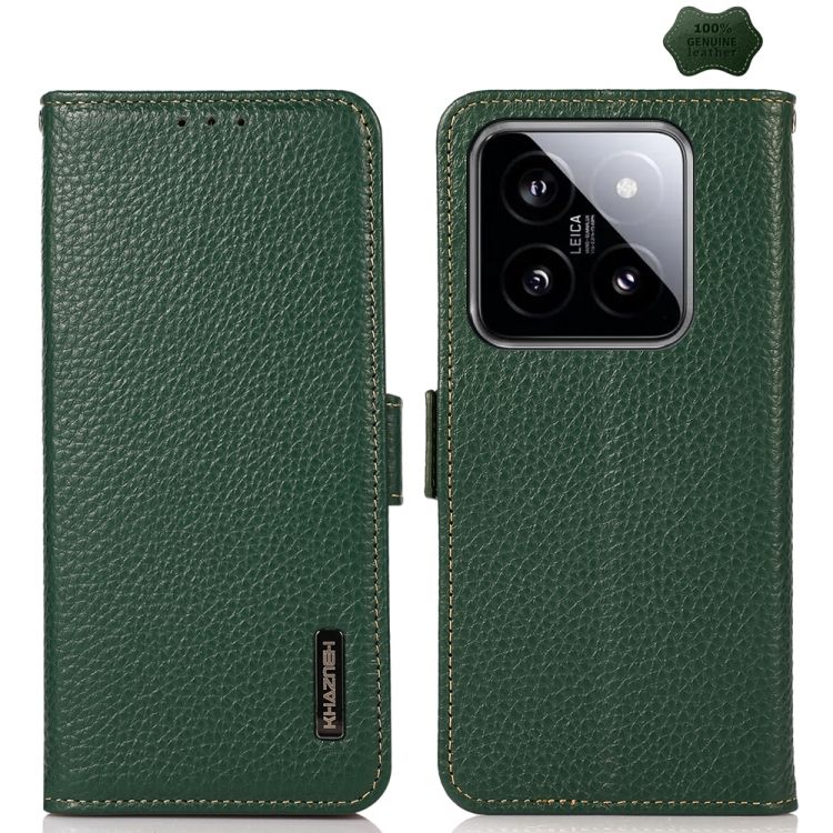 Kožené puzdro Khazneh leather case zelené – Xiaomi 14 Ultra | Kryty na mobil Kryty na mobil | Kožené puzdro Khazneh leather case zelené – Xiaomi 14 Ultra | Kryty na mobil