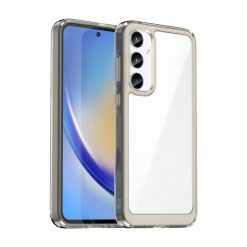 Ochranný kryt Colorful Acrylic case transparentno-sivý – Samsung Galaxy A55 5G
