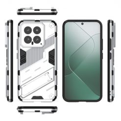 Kryty na mobil | Odolný Kryt Punk armor case biely – Xiaomi 14 | Kryty na mobil