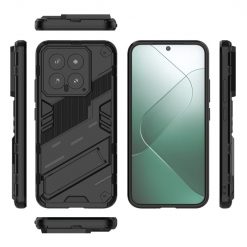 Kryty na mobil | Odolný Kryt Punk armor case čierny – Xiaomi 14 | Kryty na mobil