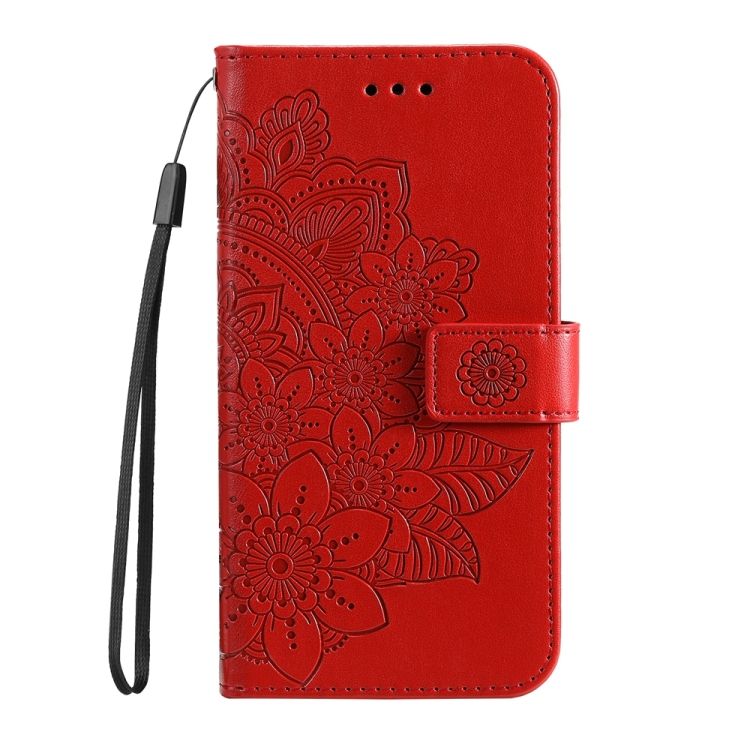 Peňaženkové puzdro Embossing Pattern Flowery Mandala červené – Xiaomi Redmi A3 | Kryty na mobil Kryty na mobil | Peňaženkové puzdro Embossing Pattern Flowery Mandala červené – Xiaomi Redmi A3 | Kryty na mobil