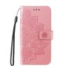 Peňaženkové puzdro Embossing Pattern Flowery Mandala červené – Xiaomi Redmi A3 | Kryty na mobil Kryty na mobil | Peňaženkové puzdro Embossing Pattern Flowery Mandala červené – Xiaomi Redmi A3 | Kryty na mobil