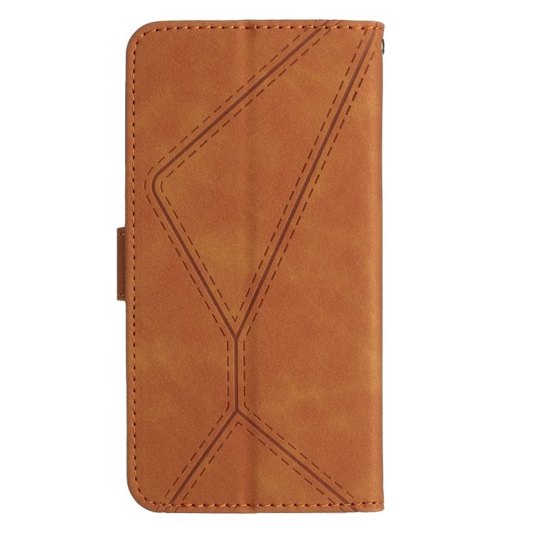 Peňaženkové puzdro Embossing Pattern Stitchy case hnedé – Realme C67 4G | Kryty na mobil Kryty na mobil | Peňaženkové puzdro Embossing Pattern Stitchy case hnedé – Realme C67 4G | Kryty na mobil