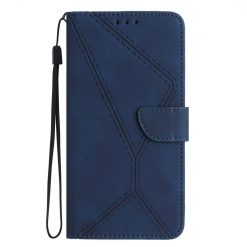 Kryty na mobil | Peňaženkové puzdro Embossing Pattern Stitchy case modré – Realme C67 4G | Kryty na mobil
