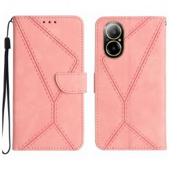 Peňaženkové puzdro Embossing Pattern Stitchy case ružové – Realme C67 4G | Kryty na mobil Kryty na mobil | Peňaženkové puzdro Embossing Pattern Stitchy case ružové – Realme C67 4G | Kryty na mobil