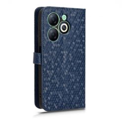 Kryty na mobil | Peňaženkové puzdro Honeycomb Dot Texture Case modré – Infinix Smart 8 | Kryty na mobil
