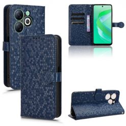 Kryty na mobil | Peňaženkové puzdro Honeycomb Dot Texture Case modré – Infinix Smart 8 | Kryty na mobil