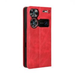 Kryty na mobil | Peňaženkové puzdro Retro Leather červené – Nubia Z60 Ultra | Kryty na mobil