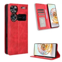 Kryty na mobil | Peňaženkové puzdro Retro Leather červené – Nubia Z60 Ultra | Kryty na mobil