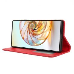 Kryty na mobil | Peňaženkové puzdro Retro Leather červené – Nubia Z60 Ultra | Kryty na mobil
