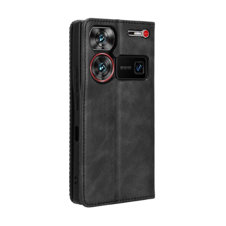 Peňaženkové puzdro Retro Leather čierne – Nubia Z60 Ultra | Kryty na mobil Kryty na mobil | Peňaženkové puzdro Retro Leather čierne – Nubia Z60 Ultra | Kryty na mobil