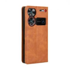 Kryty na mobil | Peňaženkové puzdro Retro Leather hnedé – Nubia Z60 Ultra | Kryty na mobil