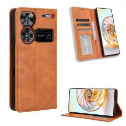 Kryty na mobil | Peňaženkové puzdro Retro Leather hnedé – Nubia Z60 Ultra | Kryty na mobil