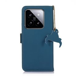 Kryty na mobil | Peňaženkové puzdro RFID Leather case modré – Xiaomi 14 | Kryty na mobil