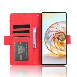 Peňaženkové puzdro Slots case červené – Nubia Z60 Ultra | Kryty na mobil Kryty na mobil | Peňaženkové puzdro Slots case červené – Nubia Z60 Ultra | Kryty na mobil