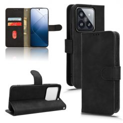 Peňaženkové puzdro Solid čierne – Xiaomi 14 | Kryty na mobil Kryty na mobil | Peňaženkové puzdro Solid čierne – Xiaomi 14 | Kryty na mobil