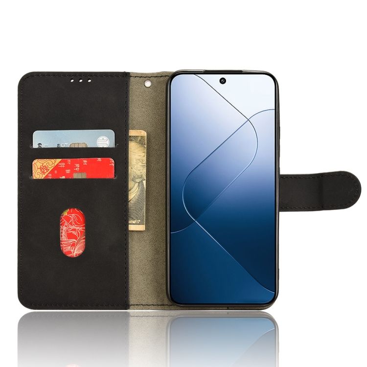 Peňaženkové puzdro Solid čierne – Xiaomi 14 | Kryty na mobil Kryty na mobil | Peňaženkové puzdro Solid čierne – Xiaomi 14 | Kryty na mobil