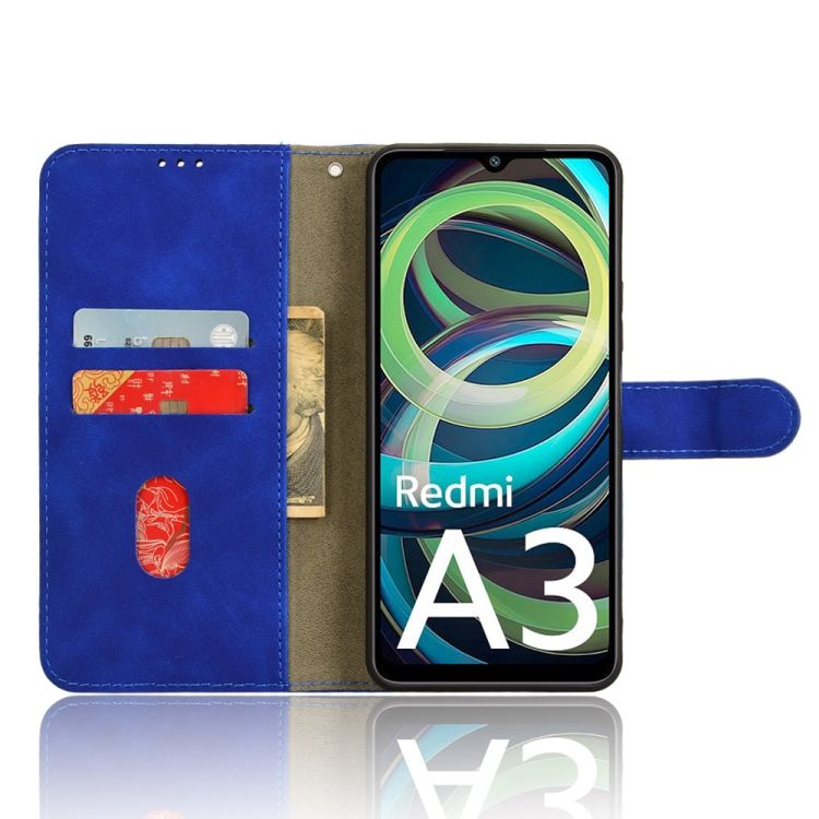 Peňaženkové puzdro Solid modré – Xiaomi Redmi A3 | Kryty na mobil Kryty na mobil | Peňaženkové puzdro Solid modré – Xiaomi Redmi A3 | Kryty na mobil