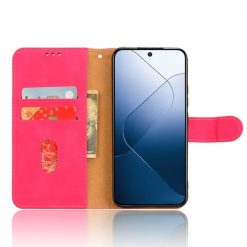 Peňaženkové puzdro Solid ružové – Xiaomi 14 | Kryty na mobil Kryty na mobil | Peňaženkové puzdro Solid ružové – Xiaomi 14 | Kryty na mobil