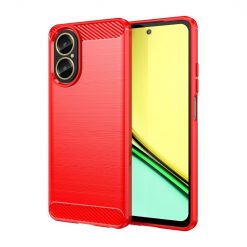 Kryty na mobil | Zadný kryt Carbon červený – Realme C67 4G | Kryty na mobil