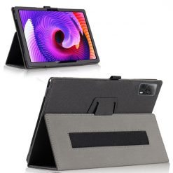 Kryty na mobil | Knižkové puzdro Litchi Skin case čierne – T Tablet | Kryty na mobil