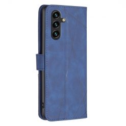 Kryty na mobil | Knižkové puzdro Rhombus modré – Samsung Galaxy A55 5G | Kryty na mobil