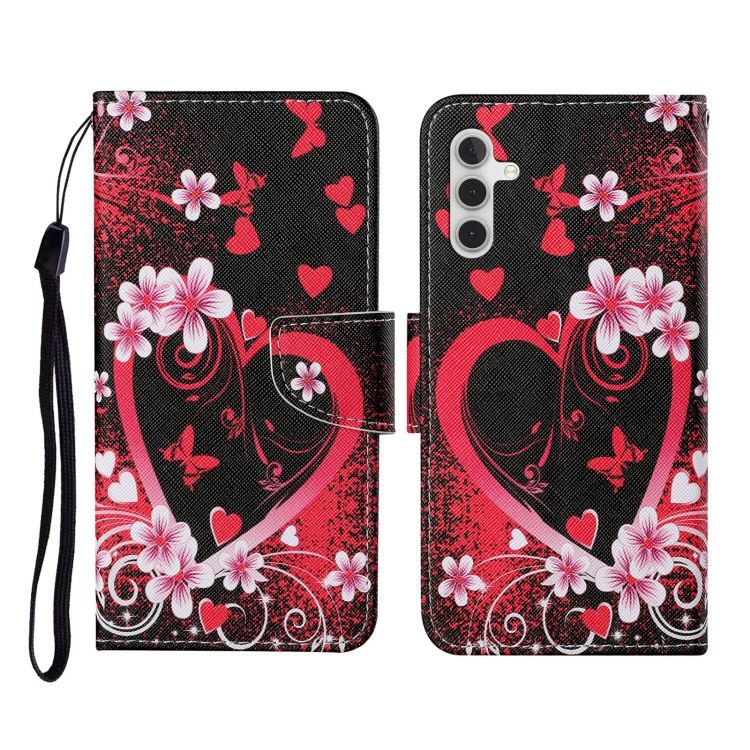 Knižkové puzdro Trendy Cross case Červené srdce – Samsung Galaxy A35 5G | Kryty na mobil Kryty na mobil | Knižkové puzdro Trendy Cross case Červené srdce – Samsung Galaxy A35 5G | Kryty na mobil