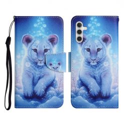 Kryty na mobil | Knižkové puzdro Trendy Cross case Leopard – Samsung Galaxy A35 5G | Kryty na mobil