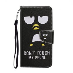 Kryty na mobil | Knižkové puzdro Trendy Cross case Tučniak – Samsung Galaxy A35 5G | Kryty na mobil